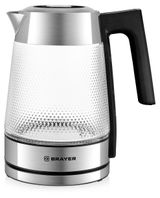 Изображение товара Чайник BRAYER BR1079 серебристо-черный, 1,8 л