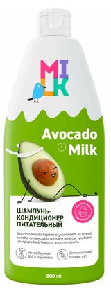Изображение товара Шампунь-кондиционер для волос MILK Питательный, 800 мл