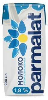Изображение товара Молоко ультрапастеризованное Parmalat нормализованное стерилизованное 1,8%, 200 мл