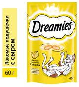 Изображение товара Лакомство для кошек Dreamies подушечки с сыром, 60 г