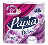 Изображение товара Туалетная бумага Papia Dolce Vita 4 слоя, 4 рулона