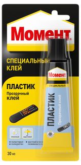 Изображение товара Клей Henkell Момент пластик прозрачный, 30 мл