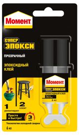 Изображение товара Клей «Момент» Супер Эпокси прозрачный