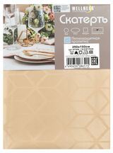 Изображение товара Скатерть прямоугольная Wellness Геометрия, 250х150 см
