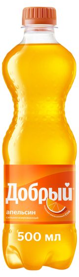 Изображение товара Напиток газированный «Добрый» Апельсин с витамином C, 500 мл