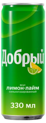 Изображение товара Напиток газированный «Добрый» Лимон-Лайм, 330 мл