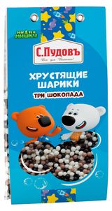 Изображение товара Хрустящие шарики «С.Пудовъ» три шоколада, 30 г