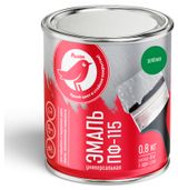 Изображение товара Эмаль АШАН Красная птица ПФ-115 зеленая, 800 г