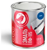 Изображение товара Эмаль АШАН Красная птица ПФ-115 синяя, 800 г