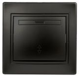 Изображение товара Переключатель одноклавишный Intro 10А-250В IP20 СУ антрацит Plano 1-103-05