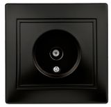 Изображение товара Розетка одиночная Intro Plano скрытой установки цвет антрацит 1-301-05