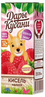 Изображение товара Кисель «Дары Кубани» малина  с 12 мес., 200 мл