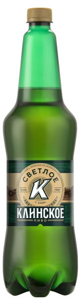 Изображение товара Пиво «Клинское» светлое фильтрованное, 1,15 л