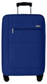 Изображение товара Чемодан Airport мягкий 8 колес синий, размер L