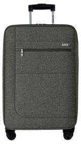 Изображение товара Чемодан Airport мягкий 8 колес серый, размер M