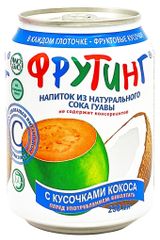 Изображение товара Напиток сокосодержащий Fruiting из сока гуавы с кусочками кокоса Корея, 238 мл