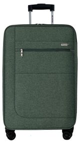 Изображение товара Чемодан Airport мягкий 8 колес зеленый, размер L