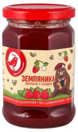 Изображение товара Земляника протертая АШАН Красная птица с сахаром, 350 г