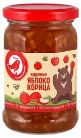 Изображение товара Варенье АШАН Красная птица из яблок и корицы, 380 г