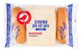 Изображение товара Булочки пшеничные для хот-дога АШАН Красная птица с кунжутом, 4 шт х 60 г