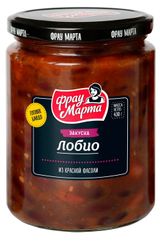 Изображение товара Закуска из красной фасоли «Фрау Марта» Лобио, 430 г