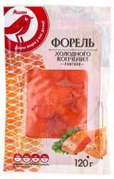 Изображение товара Форель холодного копчения ломтики АШАН Красная птица, 120 г