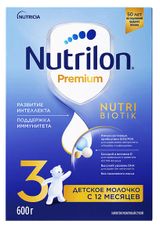 Изображение товара Смесь сухая молочная Nutrilon Premium 3 с 12 мес., 600 г
