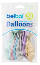 Изображение товара Набор воздушных шаров BELBAL Хром 36 см, 12 шт