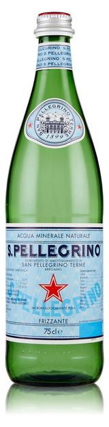 Изображение товара Вода минеральная S.Pellegrinо газированная, 0,75 л