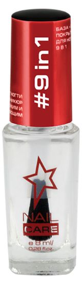 Изображение товара Верхнее покрытие для ногтей Stellary + База 9 в 1, 8 мл