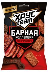 Изображение товара Сухарики ржано-пшеничные Хрусteam Барная коллекция стейк и черный перец, 70 г