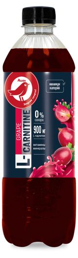 Изображение товара L-carnitine АШАН Красная птица со вкусом винограда, 500 мл