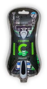 Изображение товара Станок Cosmia с 6 лезвиями для бритья, 1 шт + 3 сменные кассеты