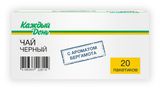 Изображение товара Чай черный «Каждый день» с бергамотом, 20х1,5 г