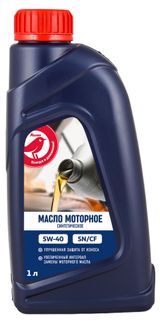 Изображение товара Масло моторное АШАН Красная птица синтетическое 5W-40, 1 л