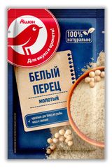 Изображение товара Перец белый АШАН Красная птица молотый, 15 г