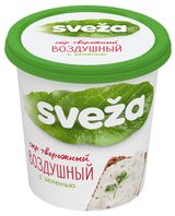 Изображение товара Сыр творожный Sveza Воздушный с зеленью 60% БЗМЖ Беларусь, 150 г