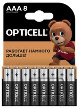 Изображение товара Батарейка Opticell алкалиновая AAA, 8 шт