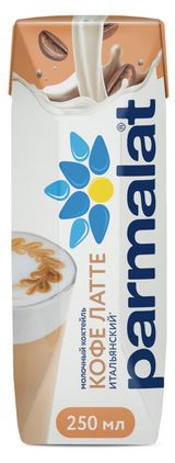 Изображение товара Коктейль кофейный молочный Parmalat Кофе Латте Итальянский стерилизованный 2,3% БЗМЖ, 250 мл