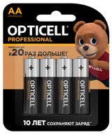 Изображение товара Батарейка Opticell Professional алкалиновая AA, 4 шт