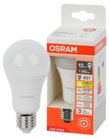 Изображение товара Лампа светодиодная Osram LED E27 12W груша теплый белый свет