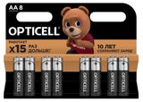 Изображение товара Батарейка Opticell алкалиновая AA, 8 шт