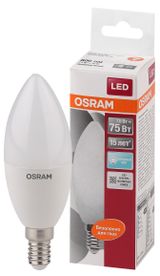 Изображение товара Лампа светодиодная Osram LED E14 7.5W свеча холодный белый свет
