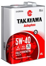 Изображение товара Масло моторное синтетическое TAKAYAMA 5W40, 4 л