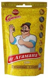 Изображение товара Семечки подсолнечные «от Атамана» Кубанские обжаренные с солью, 250 г