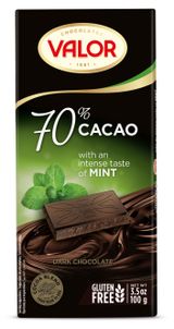 Изображение товара Шоколад горький Valor 70% мята, 100 г