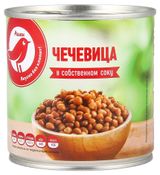 Изображение товара Чечевица АШАН Красная птица в собственном соку, 400 г