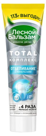 Изображение товара Зубная паста «Лесной Бальзам» Отбеливание с минералами, 113 г