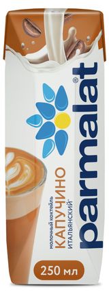Изображение товара Коктейль кофейный молочный Parmalat Итальянский капучино стерилизованный 1,5% БЗМЖ, 250 мл
