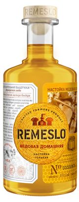 Изображение товара Настойка горькая «Ремесло» Медовая домашняя Россия, 0,5 л